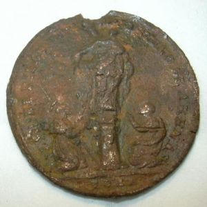 Medalla de N.S. Del Pilar de Arenas de S. Pedro / San Roque - s. XVII-XVIII 366385362