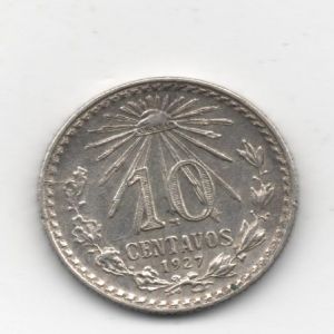 10 Centavos de plata. México, 1927 386194195