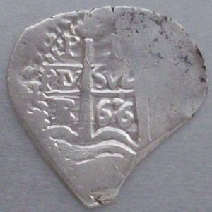 1 Real 'corazón' de Carlos II (Potosí, 1666) ensayador Antonio de Ergueta 55151504