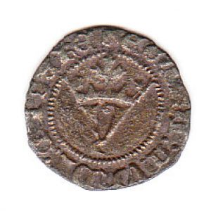 [½] Medio Blanco del Agnus Dei de Juan I (Sevilla, 1386) [Roma 283, 3] [WM n° 7766] 558429784