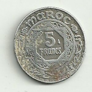 Marruecos, 5 francos, 1951. 632620515