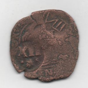 Resello al XII/1636 de Coruña; y VIII/1654 falso de época 82655816