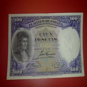 Billete 100ptas 25 Abril 1931 837060043