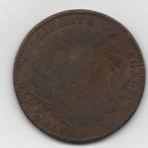 Francia, 10 céntimos de 1895 (Tércera República) acuñados en Paris. KM 815.1  966777202