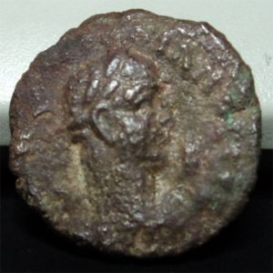 Tetradracma de potín de Aureliano y Vabalatus acuñado en Alejandría 13500537