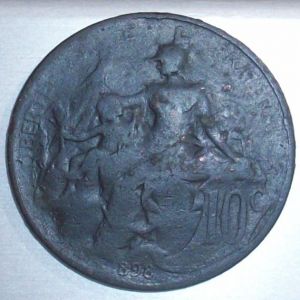 Francia, 10 céntimos, 1898. 600602266