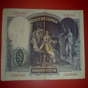 Billete 50pts 25 Abril 1931  700672352