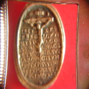 medalla S. Nicolas de Bari / Cristo crucificado con oracion 849559010