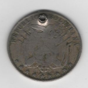 Bolivia, 10 centavos, 1892. 907626249