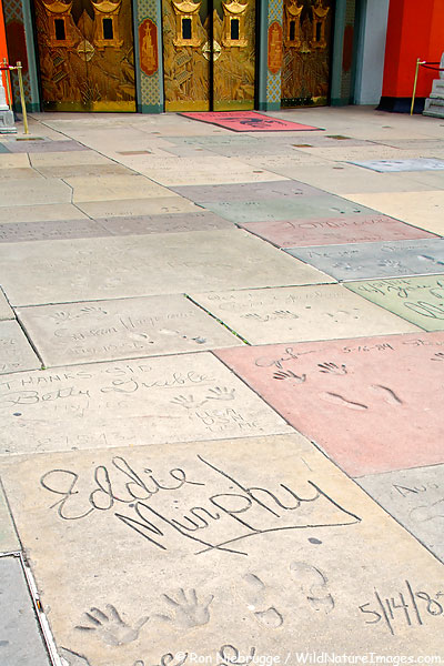 CELEBRITY HAND PRINTS - Find 200+ handprints & footprints at Grauman's Chinese Theatre! 060309-030.