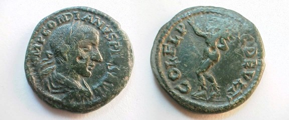 AE24 de Gordiano III. COL FL PAC DEVLT. Deultum (Tracia). Interesante repinte _deultum_AE23_Moushmov_3718