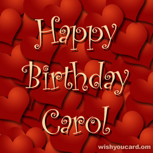 FELIZ CUMPLEAÑOS CAROL!! Carol