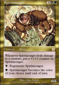 Cartas multicolor Roja o Verde con OTROS Spiritmonger