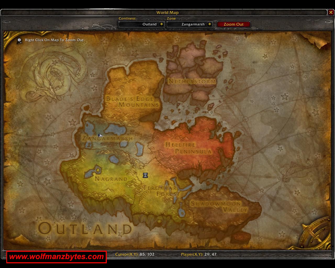 Mapa de outland Wowbcmaplg