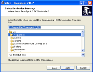 Comment installer TeamSpeak? Teamspeak2