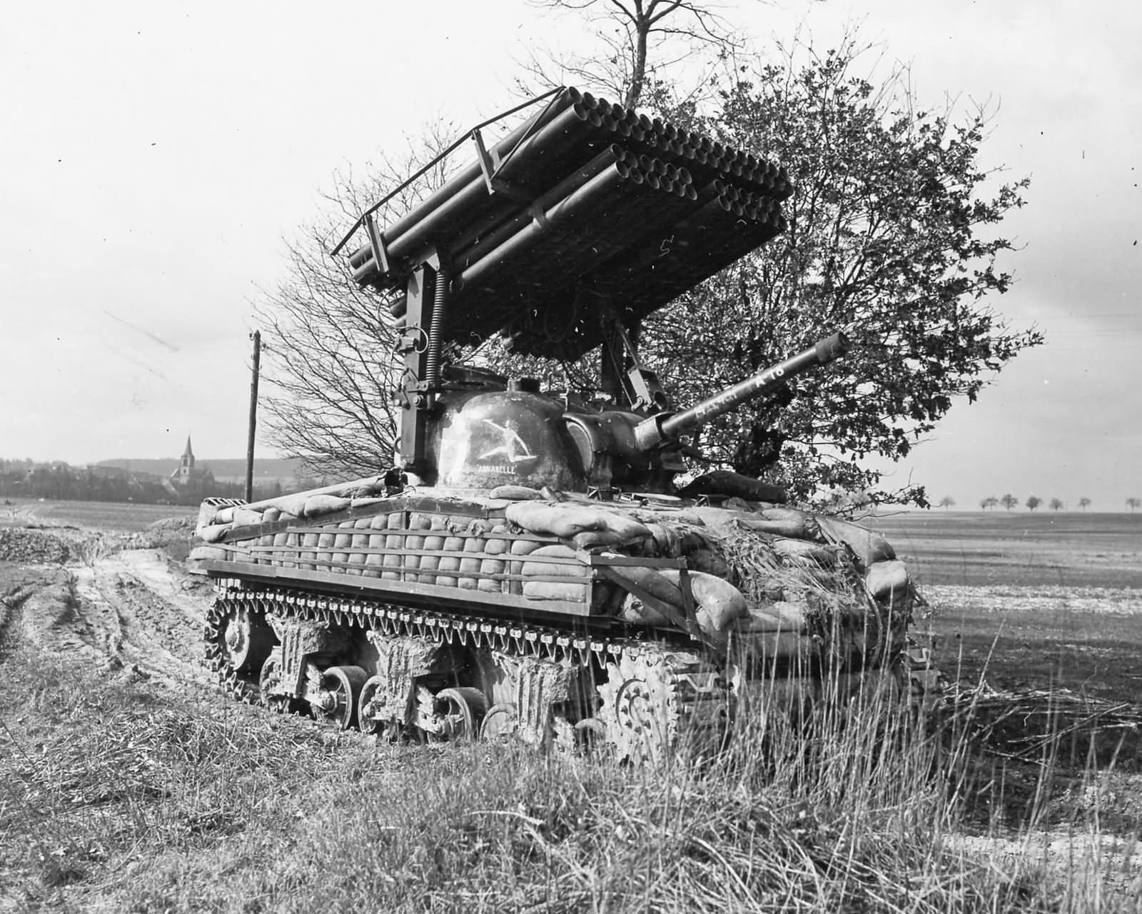 Surprise ?  T34_Sherman_Calliope_Rocket_Launcher_14th_Armored_Division_1945