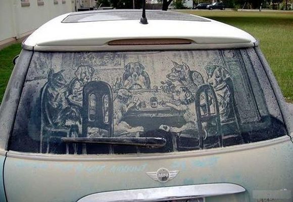 Μοναδικά σχέδια στα παράθυρα βρώμικων αυτοκινήτων 12