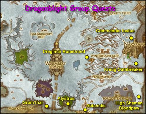 Jame's Alliance Leveling Guide - Dragonblight (74-75) Dragonblightgrpquests