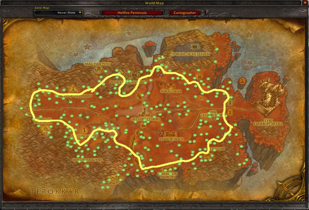 Mining Guide 1-450 Hellfire_wow_mining_map