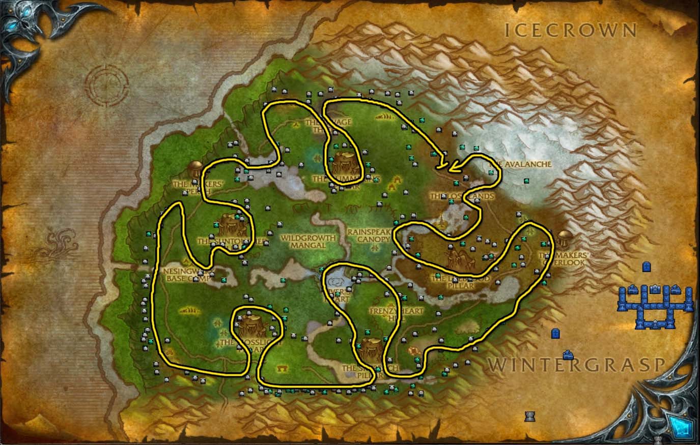 Mining Guide 1-450 Sholazar_basin_wow_mining_map