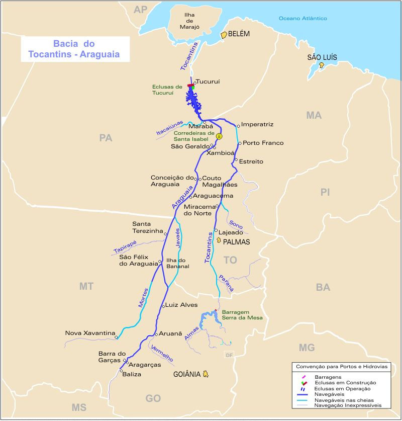 [description]Melanorivulus pindorama Costa, 2012 Tocantins-Araguaia_Basin_Waterways_Map_Brazil