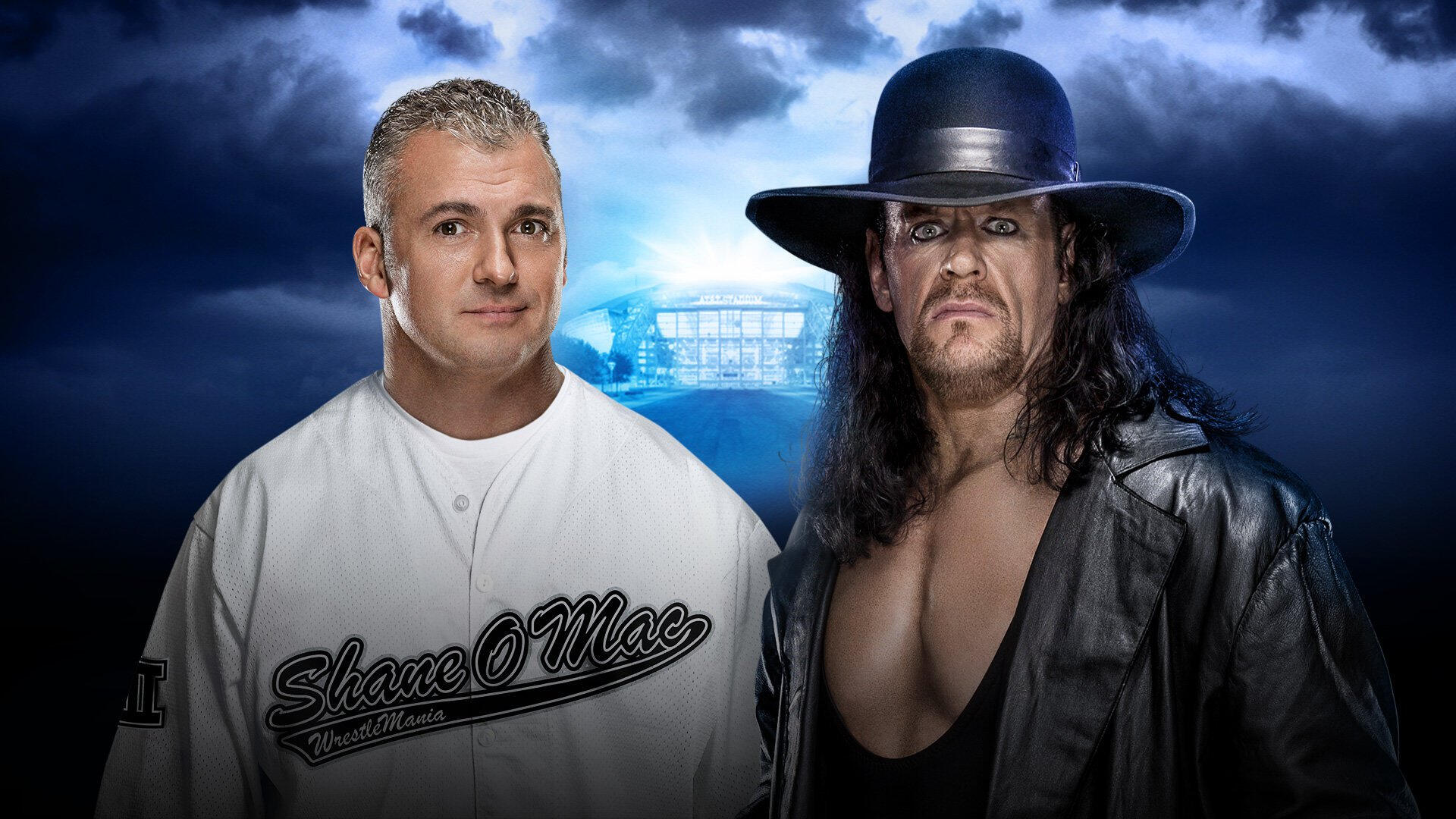 WWE WRESTLEMANIA - APRIL 3 - DALLAS/ARLINGTON, TEXAS 20160308_WM32-keyart_MATCH_takershane_1920x1080--2886e9f2446c8714b62572ee97f85b40