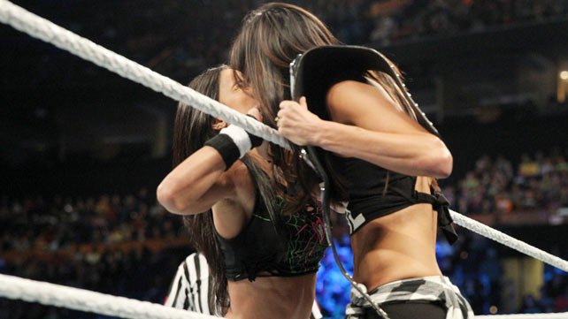 Aj lee & Brie Bella AJ-Brie