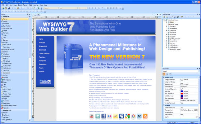 WYSIWYG Web Builder v6.5.7 الحل المثالي لتصميم المواقع نسخه محموله Screenshot