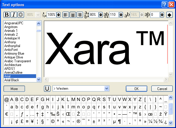    Xara 3D 6     Text