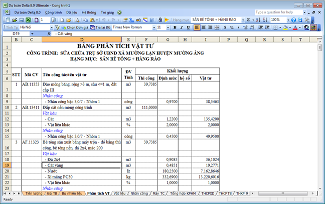  Phần mềm dự toán delta 8 PTVT2003