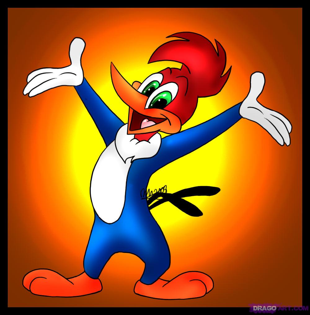 وودي نقار الخشب How-to-draw-woody-woodpecker