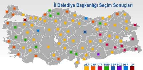 İl İl Seçim Sonuçları Sonucharita2