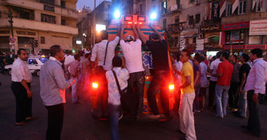 "المنيرة" تستقبل 9 مصابين فى اشتباكات ميدان التحرير  S720113203851