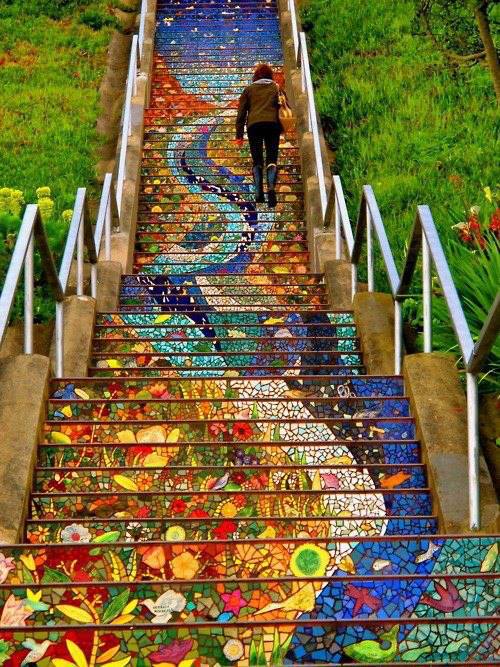 من حول العالم..!! SanFranciscos-Secret-Mosaic-Staircase-California