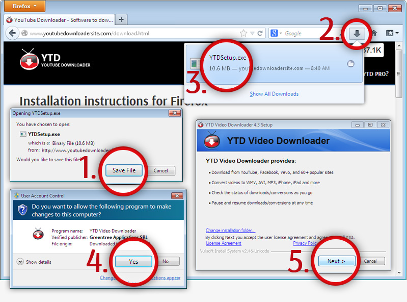 لتحميل ملفات اليوتيوب بجودة عالية HD مجانا download YTD Downloader 4.8.7 Win-ff