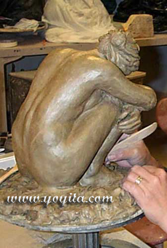 Melting Pot de Sculpture Sculpture-nude-female