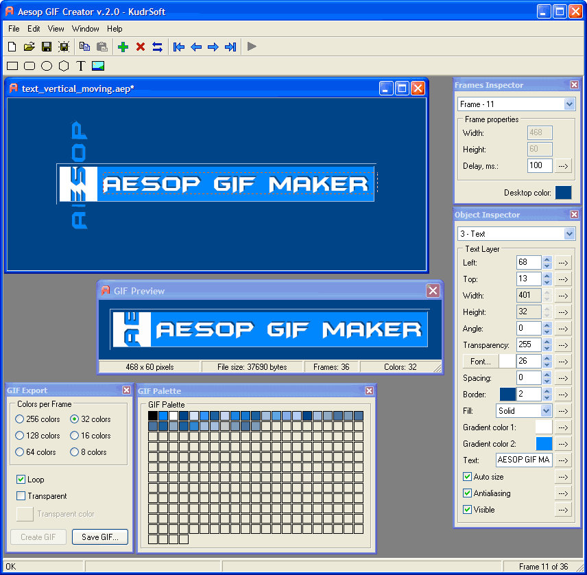 برنامج تصميم البنرات والشعارات باحتراف كبير Aesop.GIF.V.2.0.715 Sshot2-1f