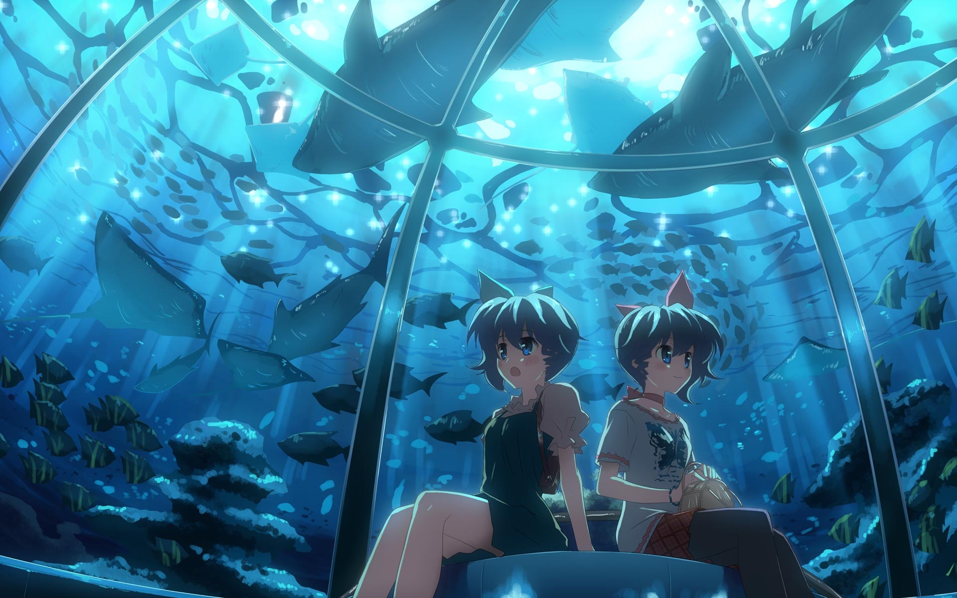 صور بنات انمي , صور انمي بنات ,  Anime_Girls_in_the_Oceanarium_017242_