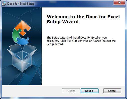 أفضل - أفضل برنامج مساعد للإكسل Dose for Excel Installation_window