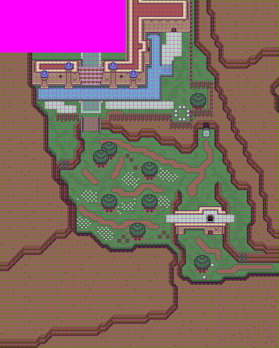 Mapa de Ocarina of Time al estilo de A link to the past OOTOverworldHyruleCastle