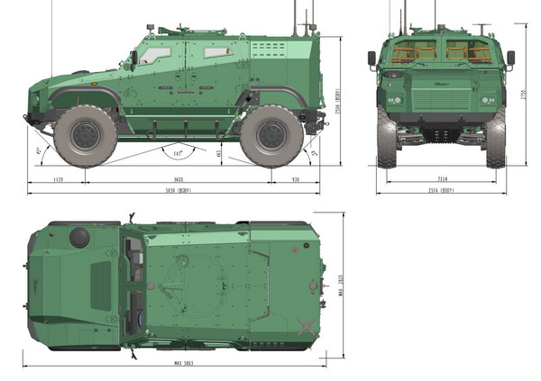 شركة Zetor الهندسيه التشيكيه تكشف عن العربه المدرعه  Gerlach  Csm_GERLACH-ROZMERY_dd16161a27