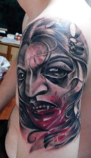 Vampire / Blut / Horror Vampire_Tattoo_M