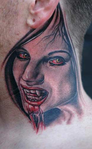 Vampire / Blut / Horror Vampire-neck-tattoo-m