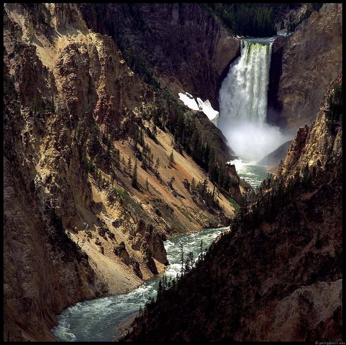 Sjedinjene Američke Države Yellowstone-falls