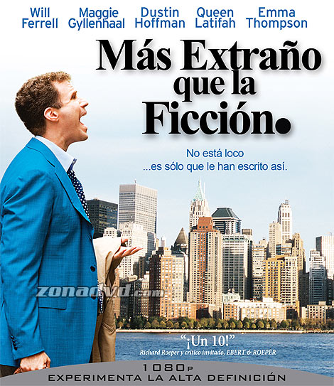 STRANGER THAN FICTION (MAS EXTRAÑO QUE LA FICCIÓN) Extranoficcionblu_frontal