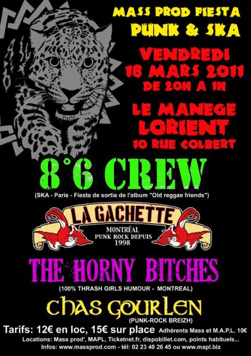 8°6 crew+La Gachette+The Horny Bitches+Chas Gourlen / à Lorient 3