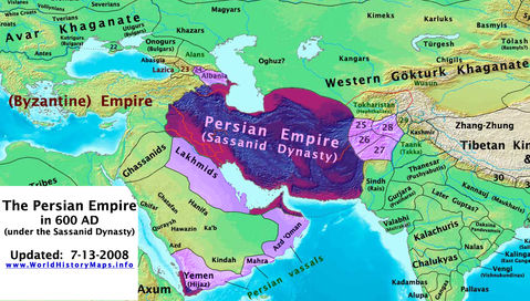 El imperio Parto resucitado a través de dos monedas, dedicado a Benyusuf The Great El-Imperio-Persa-Sasanida-en-600