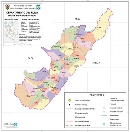 Jeu-O-Graphie III : La Coupe du Monde - Page 19 Huila_Department_Map_Colombia