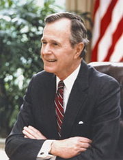 جورج بوش الأب رئيس الولايات المتحدة  1989 Bushthe_father