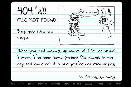 Erro 404 - Page Not Found 20091014-erro16